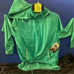 Avia Teal Hooded Windbreaker